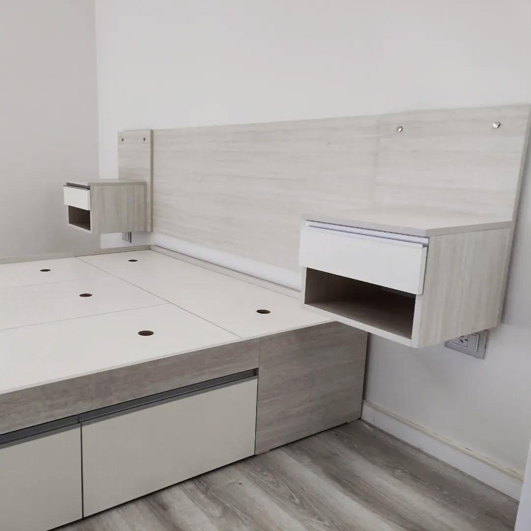 Cama Gris Cemento Premium